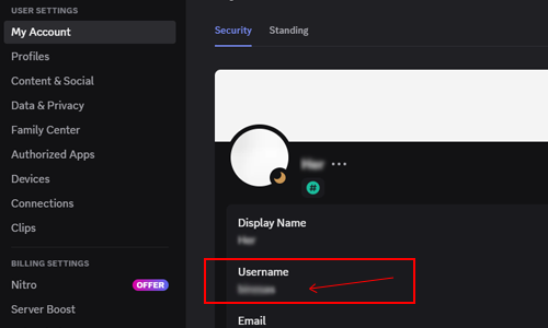 Contoh ID Discord